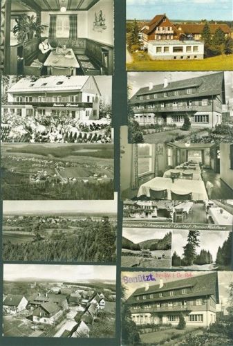 Herzogsweiler Lot mit 18 AK teils beschnitten Originale aus dem Archiv des Metzverlages viele mit Kleberesten rückseitig