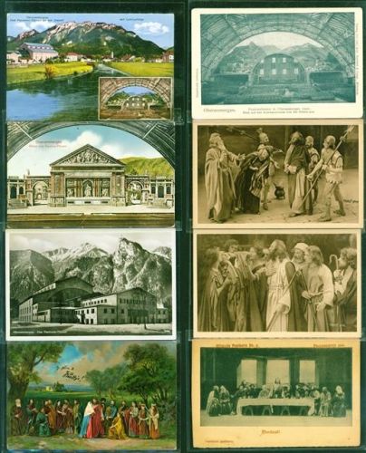 Oberammergau Passionsspiele Lot mit 50 AK, ca. 1905-1934; gute Erhaltung, teils gelaufen