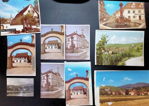 Auggen Lot mit 23 Fotos Originale aus dem Archiv des Cramerverlags