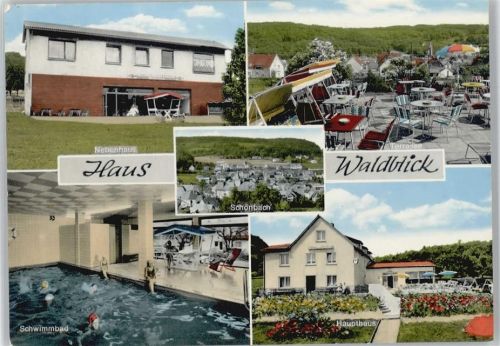 Schönbach Haus Waldblick Nebenhaus Terrasse Schwimmbad Haupthaus