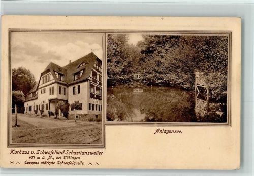 72116 W7406 Bad Sebastiansweiler - Kurhaus und Schwefelbad Anlagensee