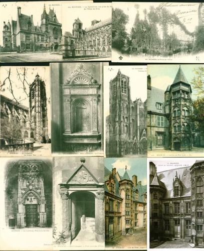 Bourges Lot mit 25 AK, ca. 1903-1915; gute Erhaltung, teils gelaufen