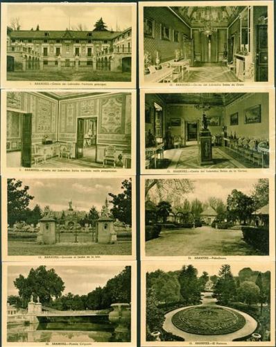 Aranjuez Schloss Lot mit 30 AK, ca. 1920-1930; gute Erhaltung, nicht gelaufen