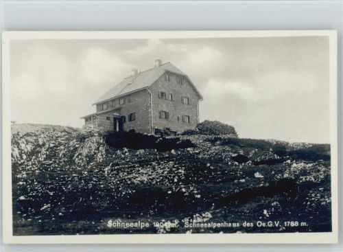 Schneealpenhaus Hüttenstempel Rax-Schneeberg-Gruppe