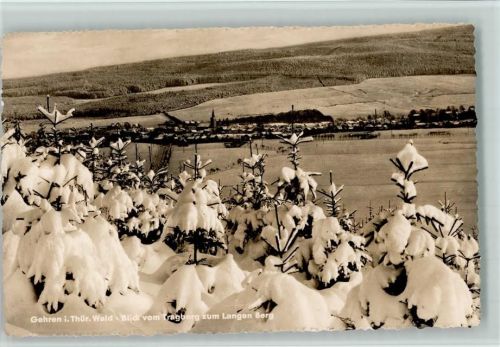 Gehren Blick vom Tragberg zum Langen Berg Winter