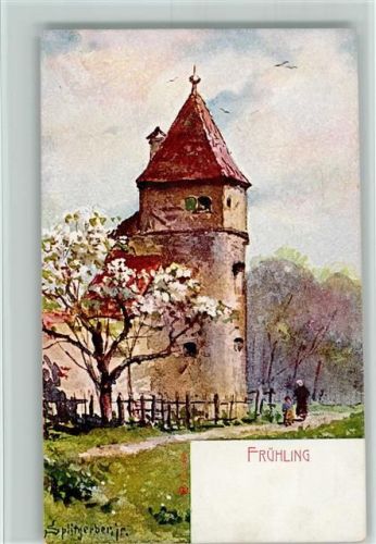 Serie Jahreszeiten - Frühling 1900 AK