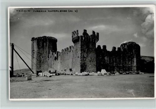 Trogir 1930 Burgruine Kamerlengo