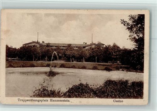 Hammerstein Czarne - Truppenübungsplatz Casino Feldpoststempel Granatwerfer