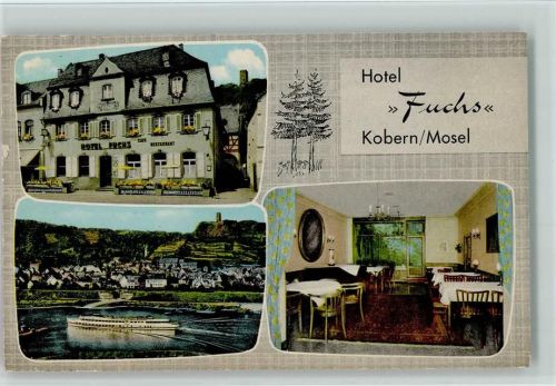 56299 W5405 Kobern - Hotel Fuchs Innenaufnahme Moselschiff