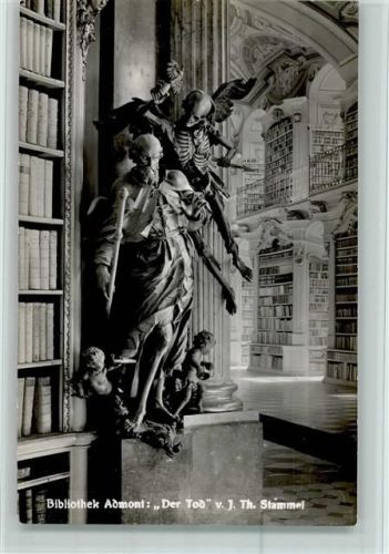 Admont Bibliothek Innenaufnahme Der Tod von J. Th. Stammel Bibliothek