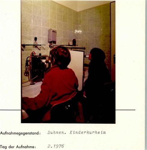 Duhnen Foto montiert auf Karton