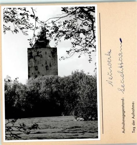 Hamburg-Insel Neuwerk Foto montiert auf Karton Leuchtturm