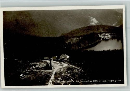 Seebach Luftaufnahme Hornisgrinde mit Mummelsee