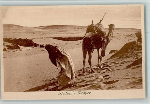 Beduine Paryer - 1912 Volkstypen