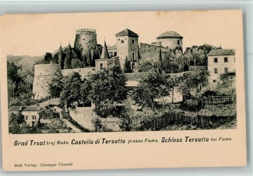 Trsat Schloß Tersatto bei Fiume