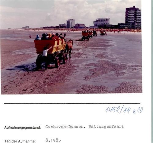 Duhnen Foto montiert auf Karton