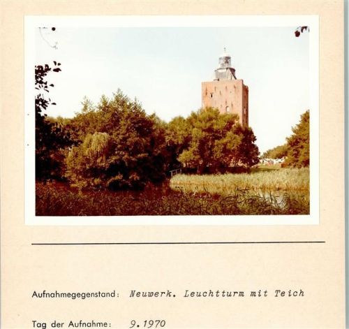 Hamburg-Insel Neuwerk Foto montiert auf Karton