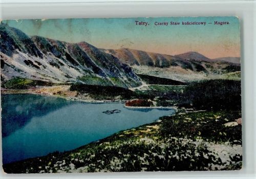 Hali Gasienicowej 1916 Tatry - Czarny Czarny Staw koscielcowy - Magora - Tatra See im Kessel Gletscher