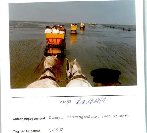Duhnen Foto montiert auf Karton