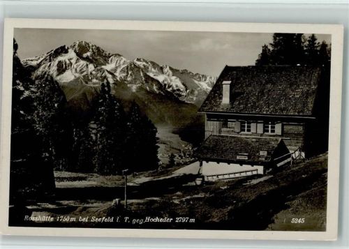 Rosshütte Rosshütte gegen Hocheder bei Seefeld
