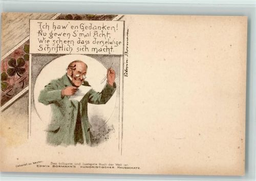 Edwin Bormanns Humoristischer Hausschatz Schreiben 1897
