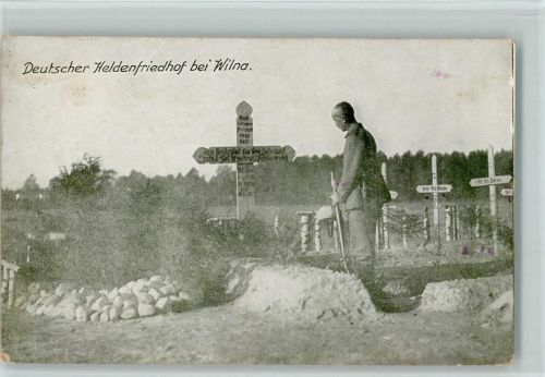 Wilna 1917 WK I - Heldenfriedhof AK
