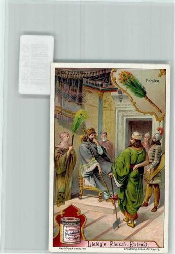 Der Fächer in Persien - Sammelbild Liebig