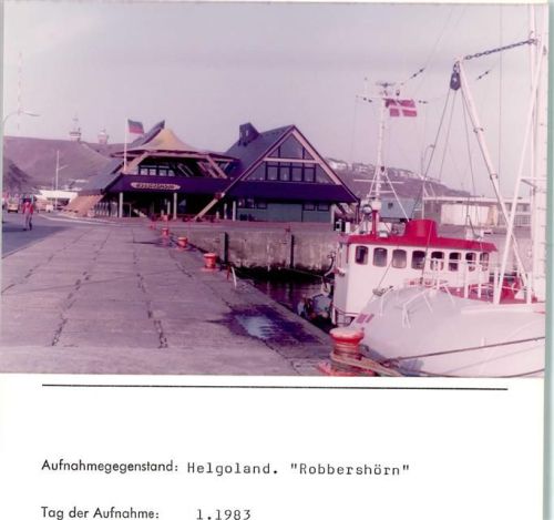 Helgoland Robbershörn Foto montiert auf Karton