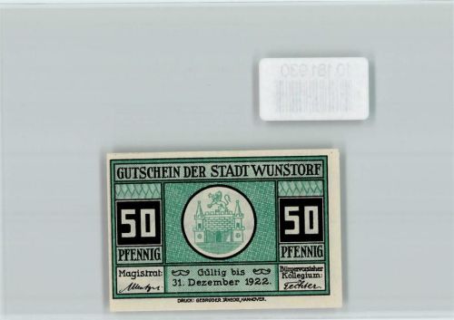 Wunstorf Notgeld Stiftskirche