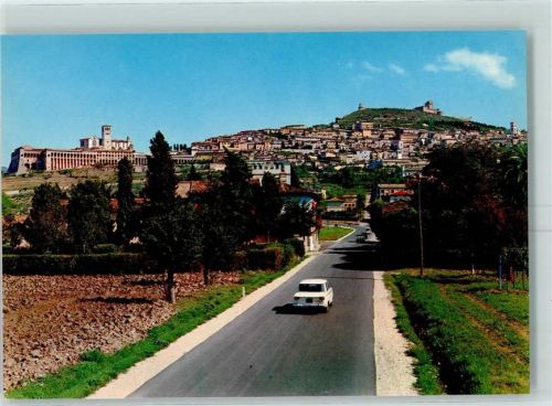 Assisi Teilansicht mit Basilika und Kloster des Hl. Franziskus