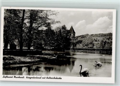 Murrhardt Kriegerdenkmal mit Walterseiche Schwäne