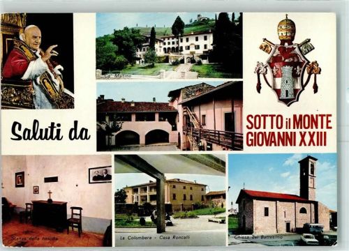 24039 Sotto il Monte Giovanni XXIII 1967 - Papst Kirche Wappen