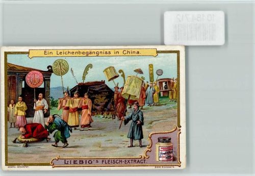 Leichenbegängnis - Sammelbild Liebig