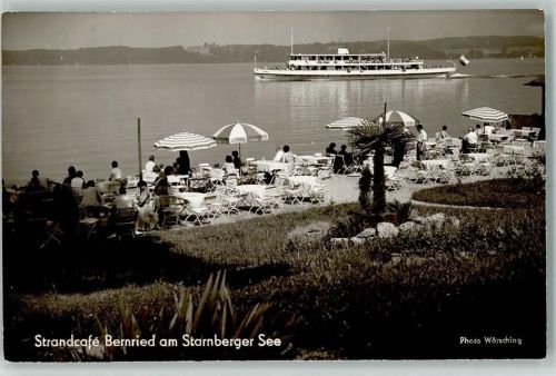 82347 W8139 Bernried , Starnberger See - Strandcafé Starnberger See Foto Wörsching