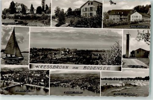 88079 W7993 Kressbronn am Bodensee - Gasthaus Sonnenhof Haus Ottenberg Ev. Kirche
