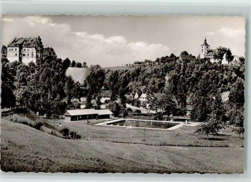74541 W7175 Vellberg - Freibad mit Schloß und Stöckenburg