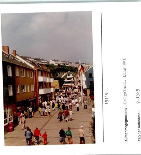 Helgoland Lung Wai Foto montiert auf Karton