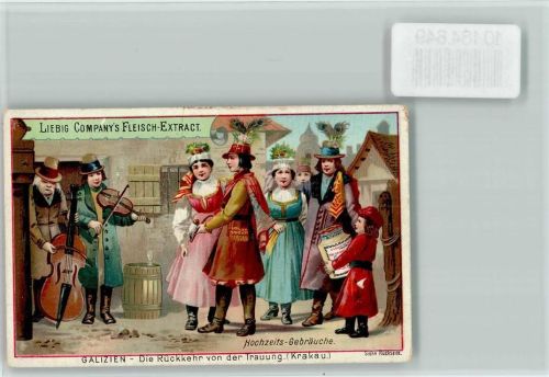 Hochzeits-Gebräuche - Galizien - Sammelbild Liebig