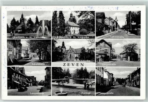 Zeven Freibad Amtsgericht St. Vitikirche Stadtpark