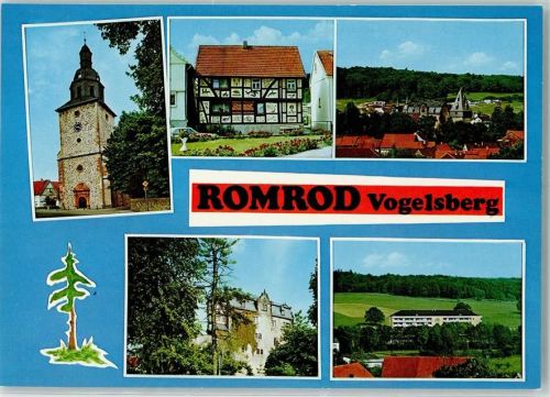 Romrod Rückseite mit Abschürfungen bzw Kleberesten