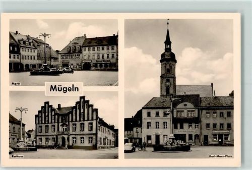 Mügeln Rathaus Markt Karl Marx Platz