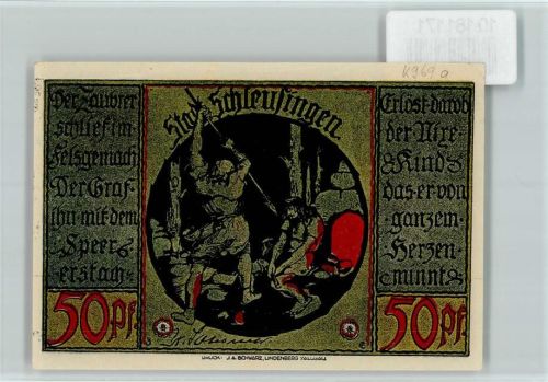 Schleusingen Notgeld Das Pförtchen