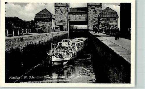 Minden Die Schachtschleuse Mittellandkanal Ausflugsdampfer