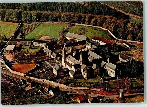49439 W2841 Steinfeld (Oldenburg) - Rückseite mit Abschürfungen bzw Kleberesten Fliegeraufnahme Kloster Steinfeld