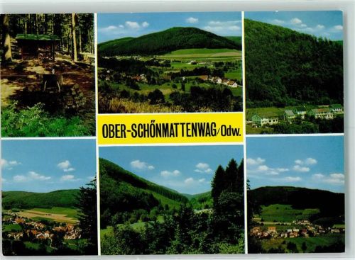 Ober-Schönmattenwag Rückseite mit Abschürfungen bzw Kleberesten Naturpark Bergstraße