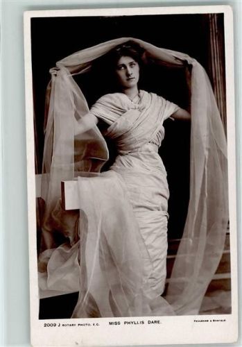 1908 Nr. 2009 Rotary Photo - Frauenschönheit , Miss Phyllis Dare