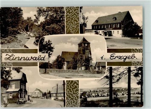 Zinnwald-Georgenfeld Rückseite mit Abschürfungen bzw Kleberesten