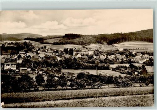 Schwarza Blick vom Heiligen Berg Rückseite mit Abschürfungen bzw Kleberesten