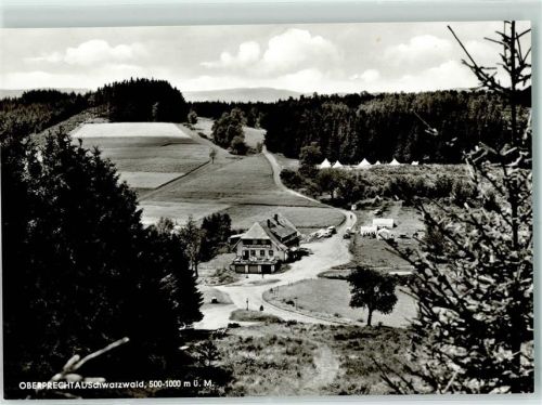 Oberprechtal Rückseite mit Abschürfungen und Kleberesten Höhengasthaus Pension Landwassereck Besitzer Thomas Armbruster