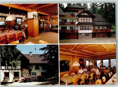 Seebach Berg-Gasthaus Kernhof Rückseite mit Abschürfungen bzw Kleberesten